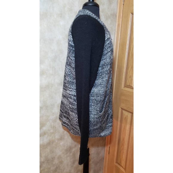 NATIVE YOUTH Black and Gray Cardigan Sweater - Picture 2 of 5